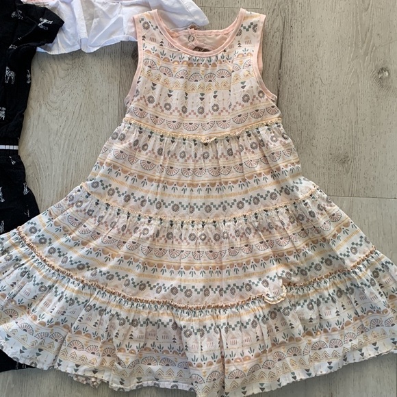 Janie and Jack bundle girls dresses & top size 6 striped floral dogs print‎ - Picture 2 of 11